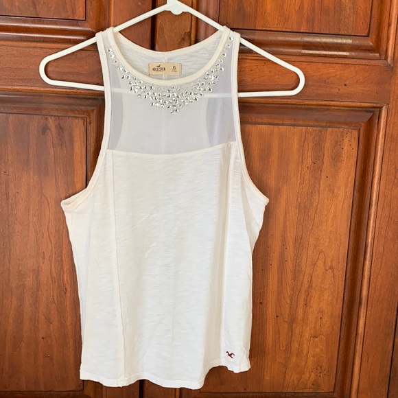 White Hollister tank top - Picture 1 of 4